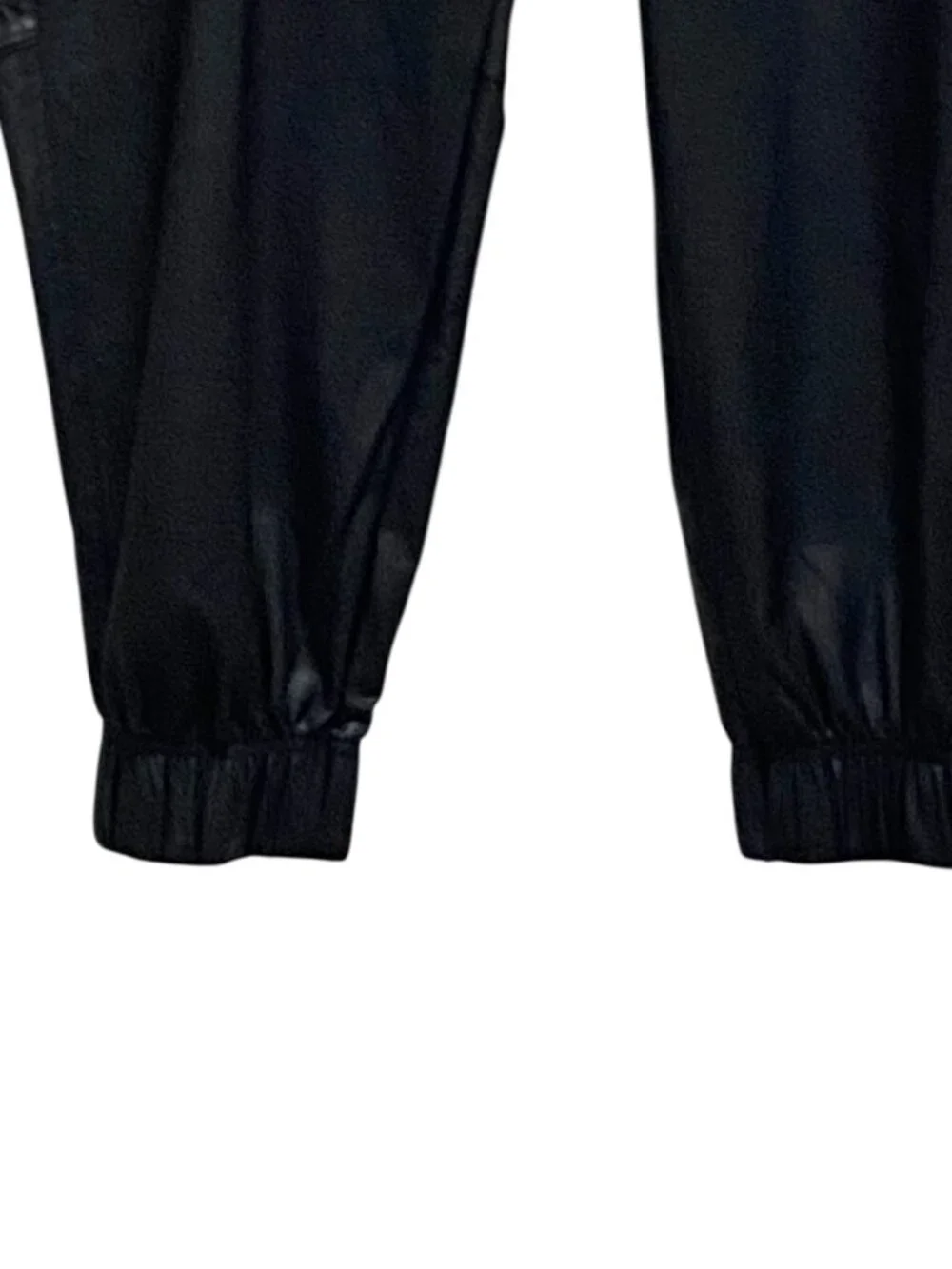 Calia Faux Leather Joggers Black Size 1X Minimalist Athleisure Casual Gym Cute